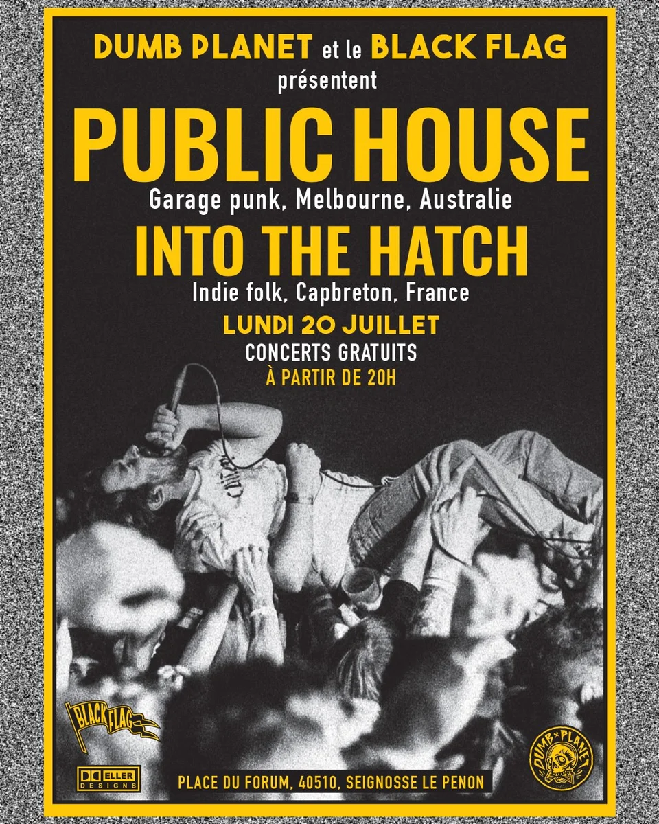 Soirée punk et indie folk : PUBLIC HOUSE + INTO THE HATCH