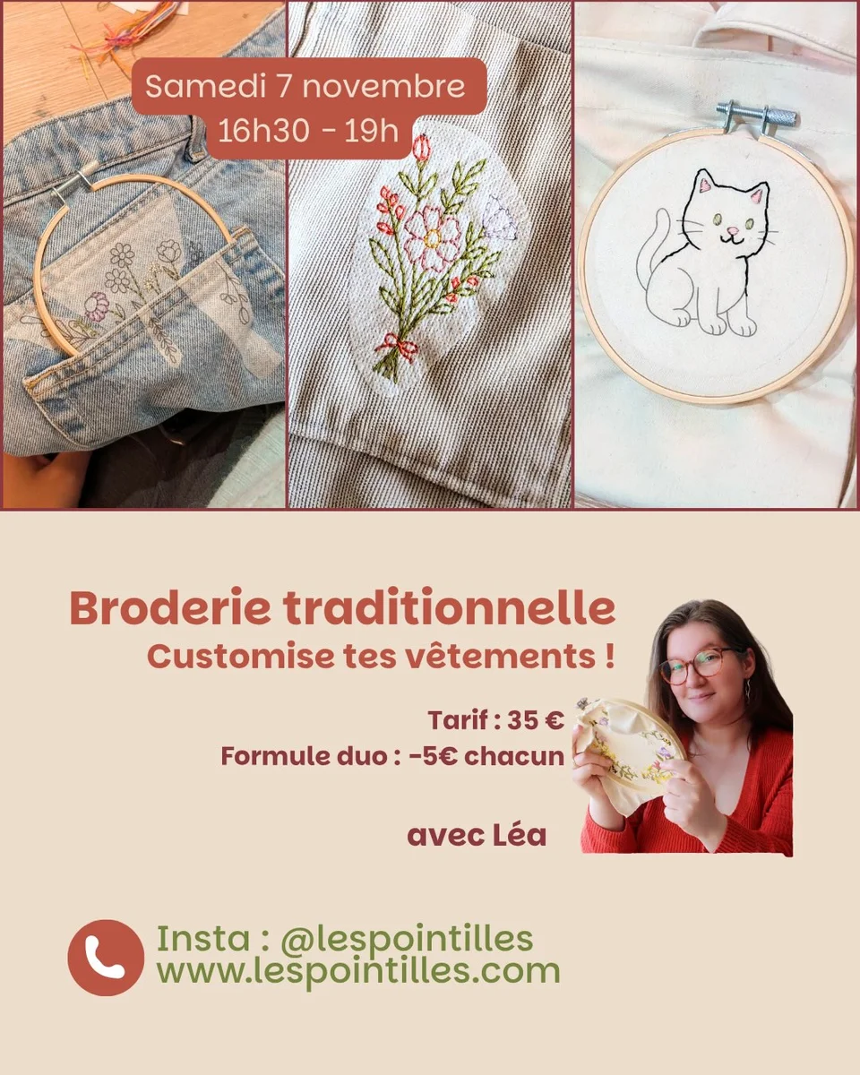 Atelier de broderie traditionnelle