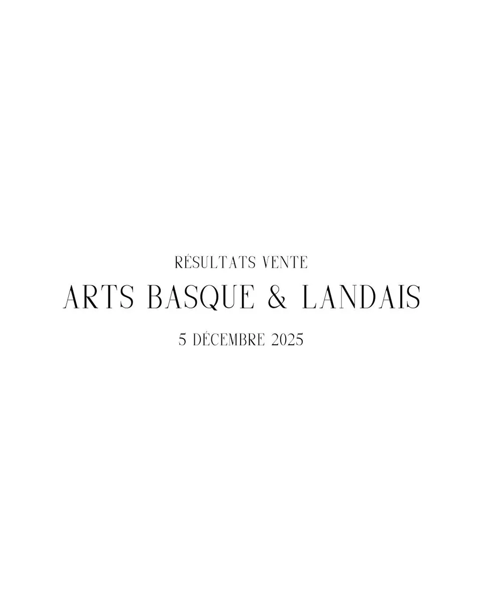Grande vente Arts Basque & Landais chez Biarritz Enchères