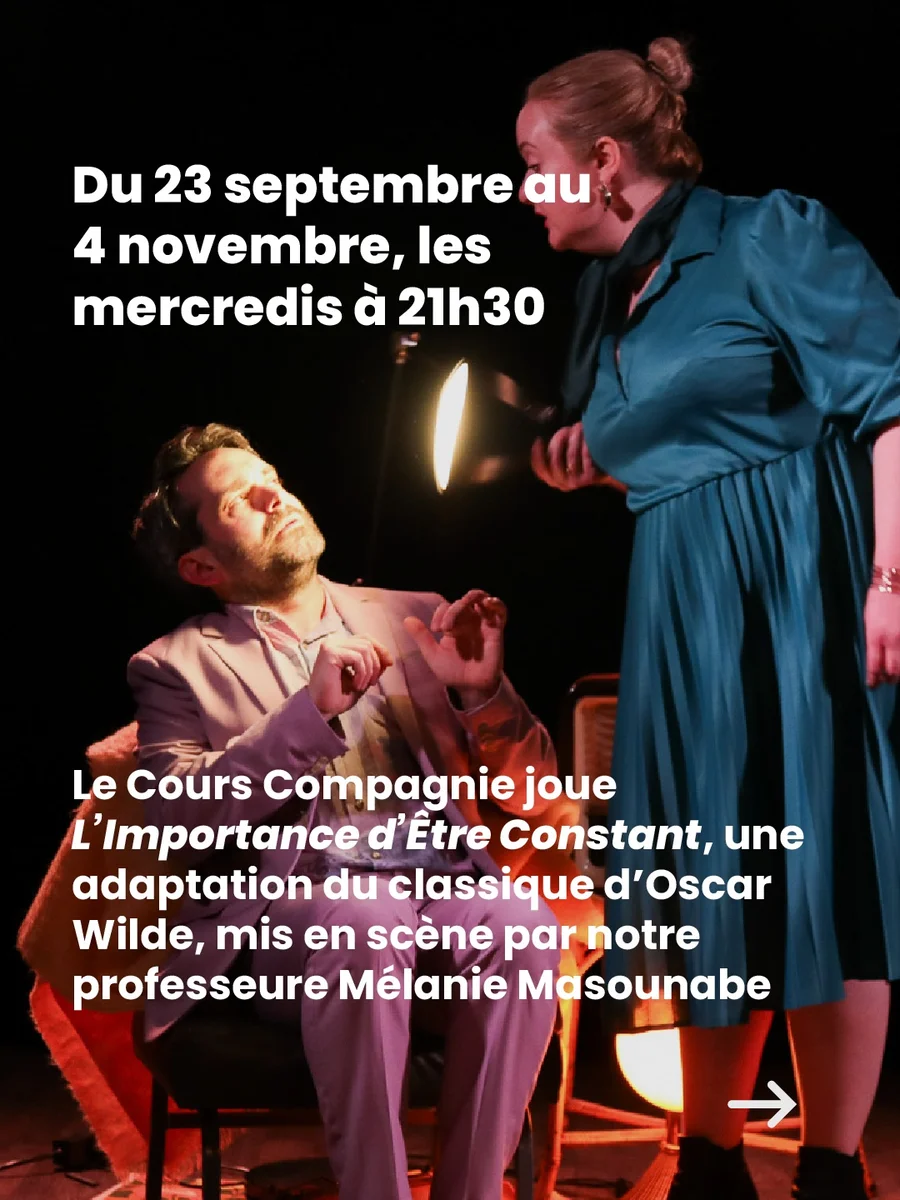 L’Importance d’être Constant — Adaptation d’Oscar Wilde au Théâtre Montmartre Galabru