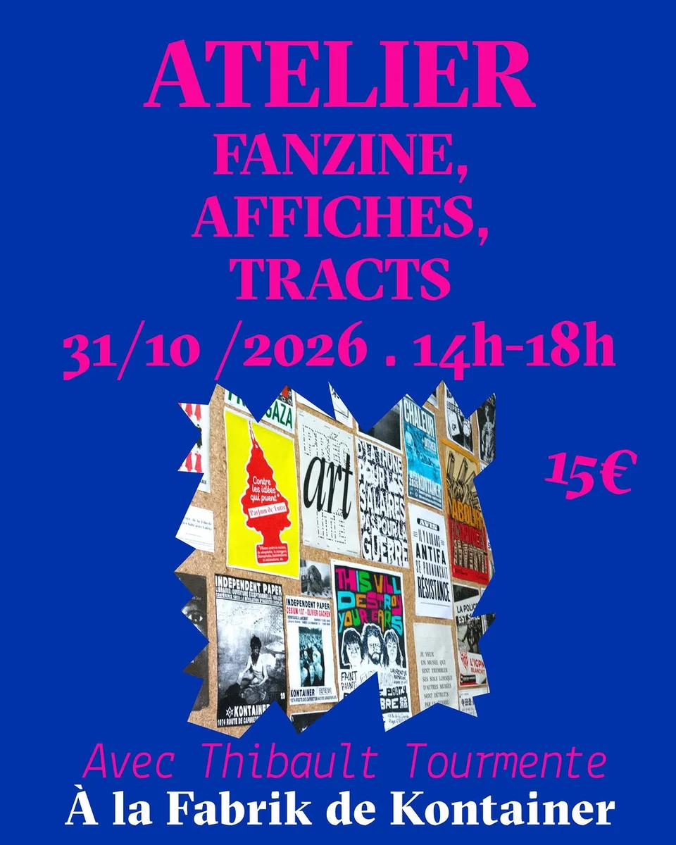 Atelier création de fanzines, affiches et tracts