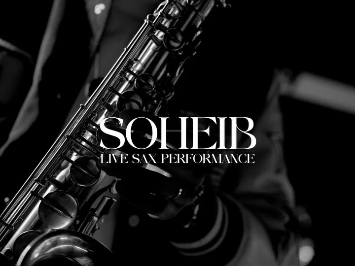 Live saxophone performance with @soheibsax and @kleyz.wav