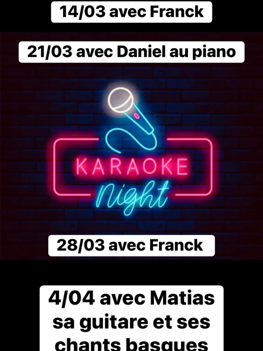 Karaoke Night – soirée karaoké (avec Daniel au piano)