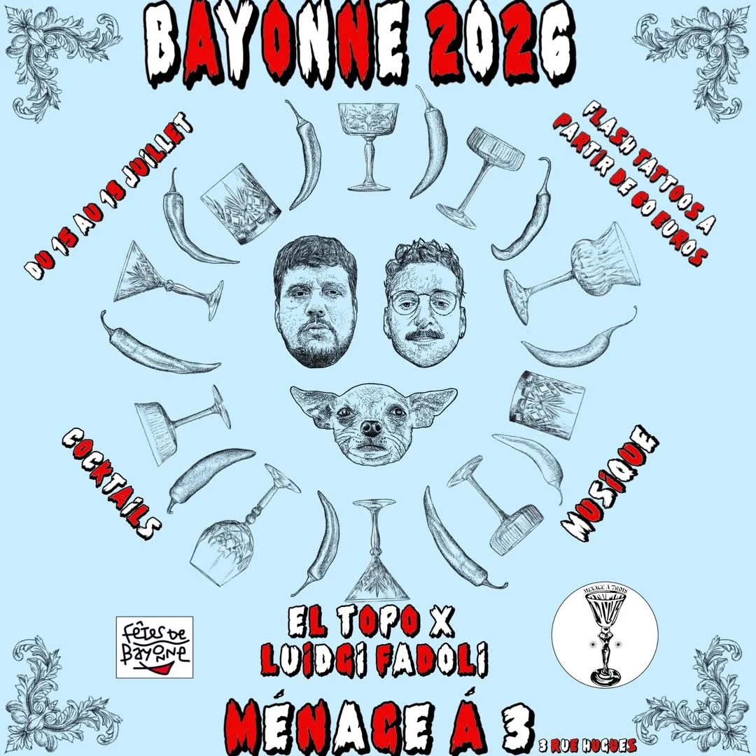 Studio de tatouage éphémère pendant les Fêtes de Bayonne