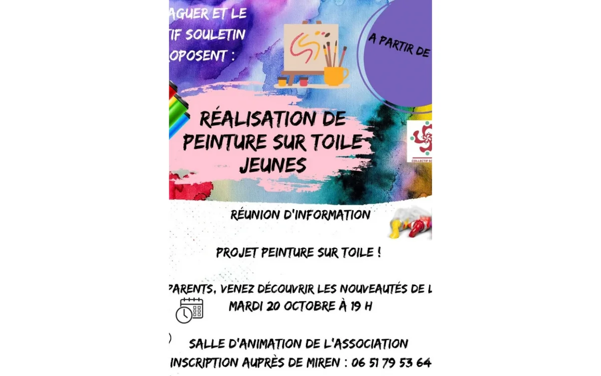 Painting on canvas: information meeting