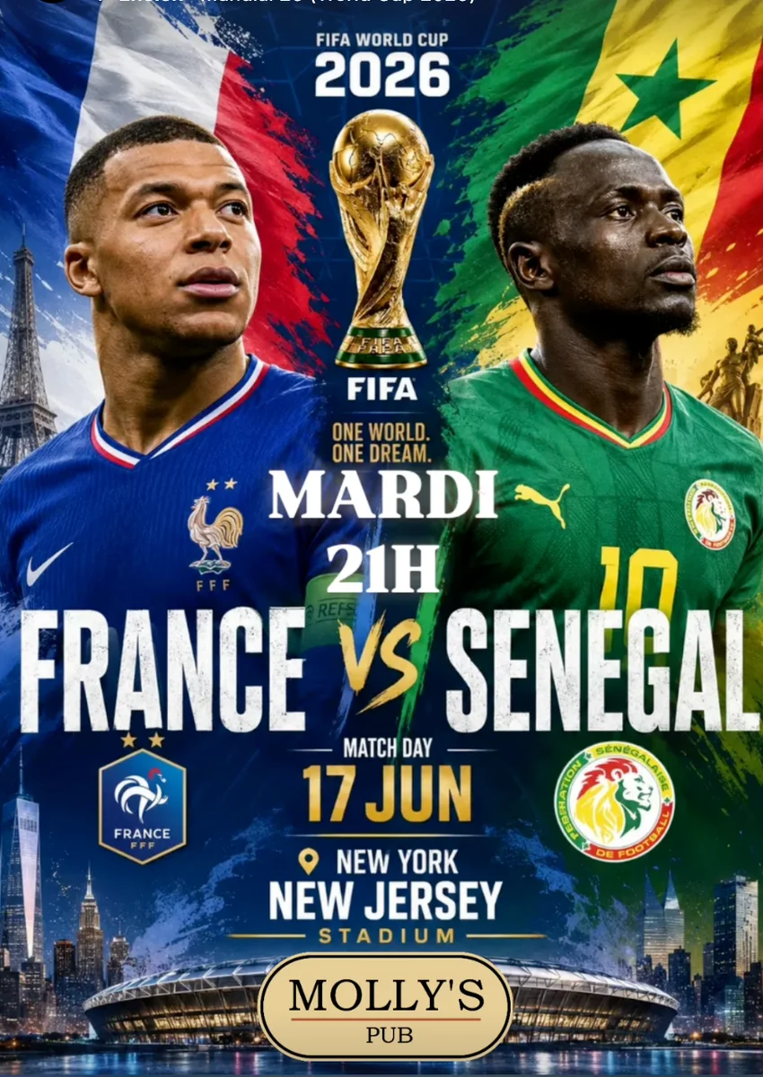 France vs Sénégal — au Molly’s Pub