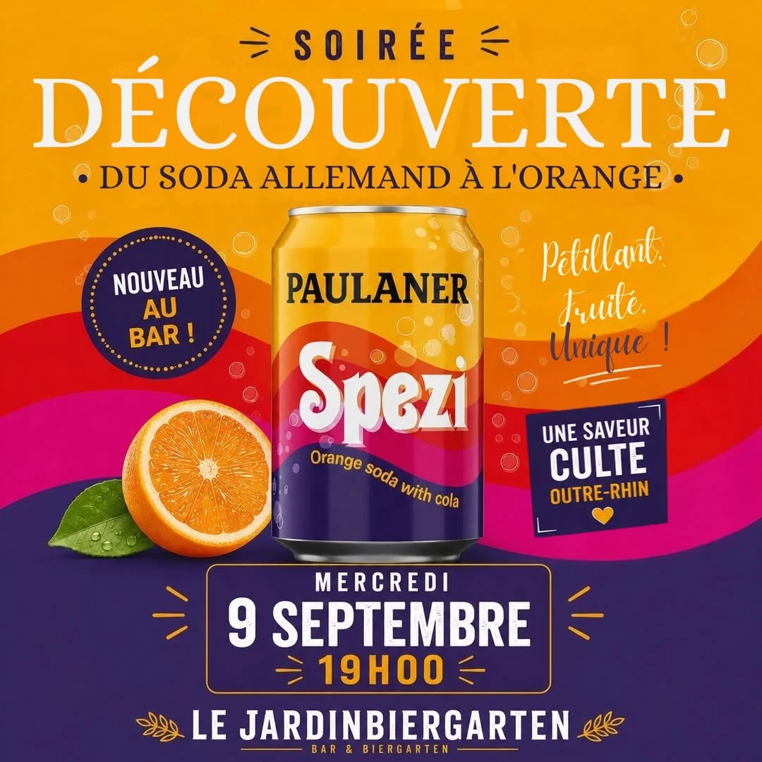 Noche de Descubrimiento de Refresco Alemán con Naranja
