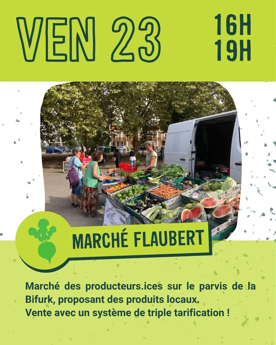Mercado de productores.ices - Marché Flaubert