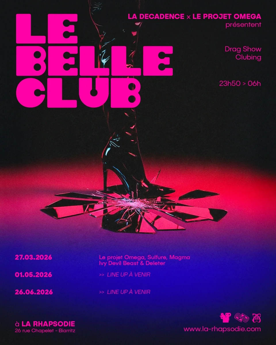 Le Belle Club #2 : Drag Show & Clubbing à La Rhapsodie