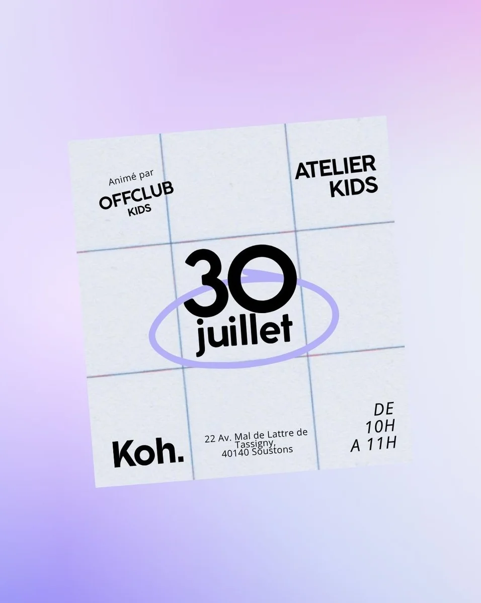 Atelier Kids : Tableau en papier avec OFFCLUB