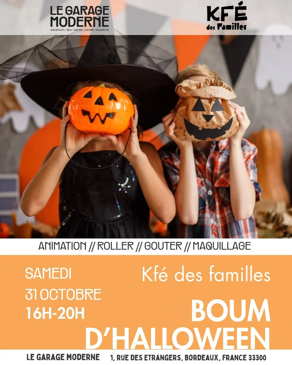 Kfé des familias - Fiesta de Halloween en el Garage Moderne