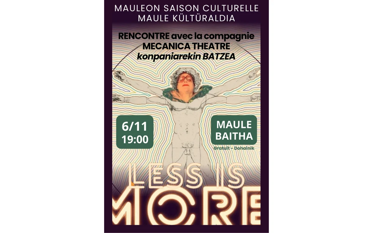 Saison culturelle : less is more, théâtre