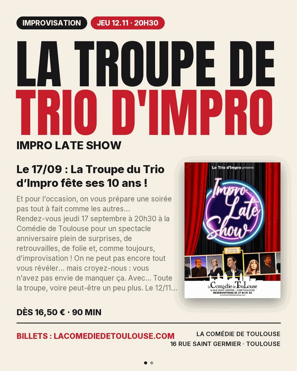 La Troupe de Trio d’Impro — Impro Late Show
