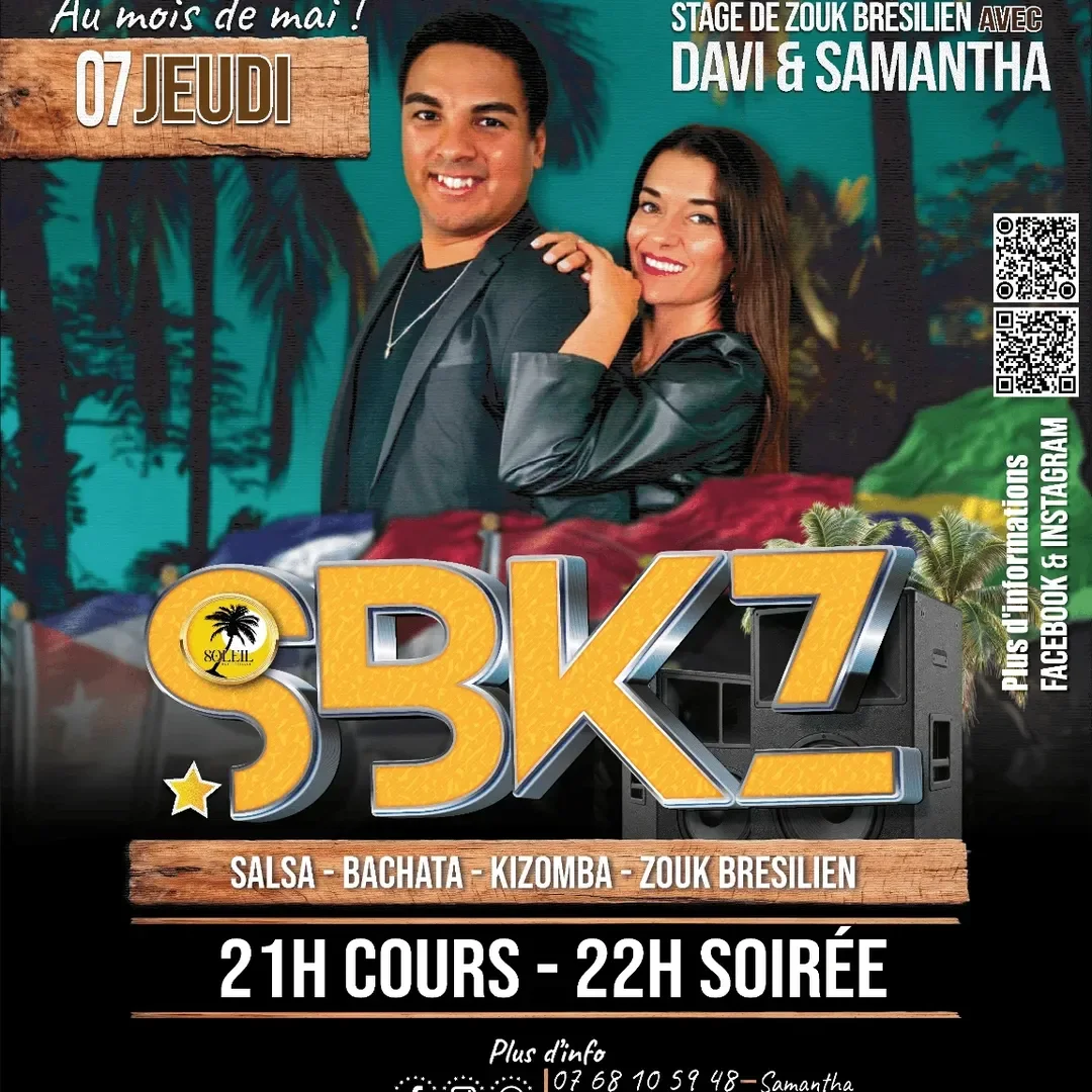 Soirée SBKZ (Salsa Bachata Kizomba Zouk) – DJ Brasa