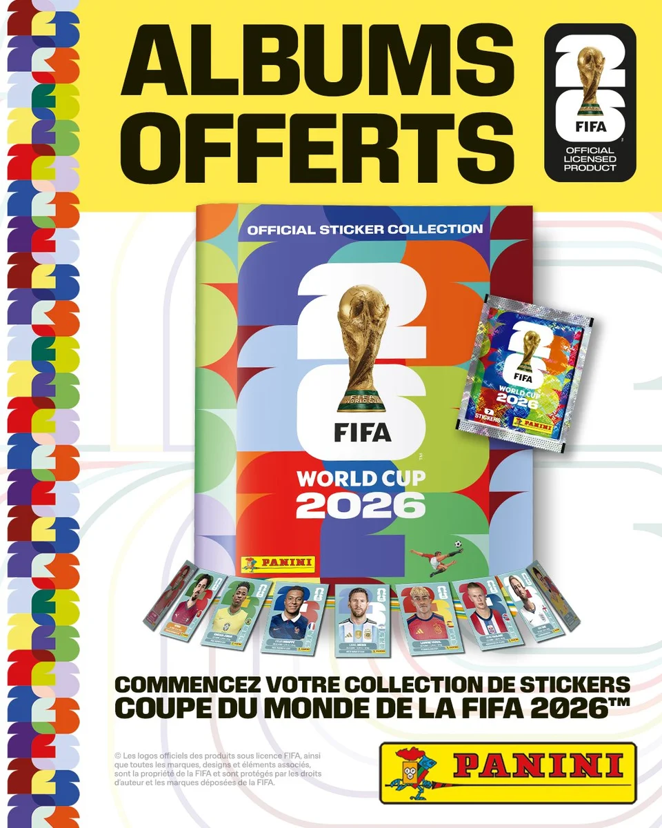 Distribution gratuite de l’album Panini Coupe du Monde FIFA 2026