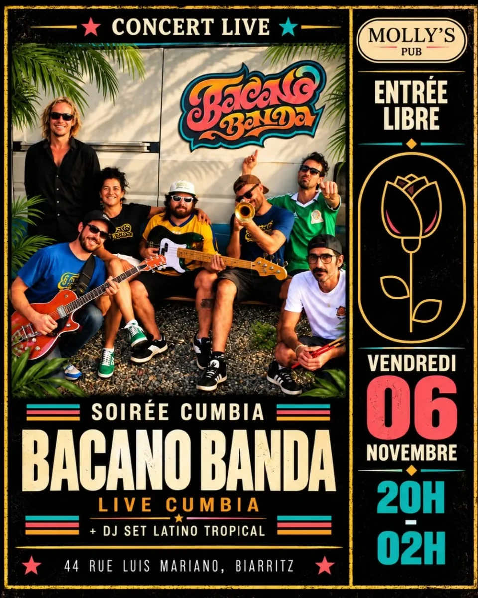 Soirée Cubaine avec Bacano Banda au Molly's Pub