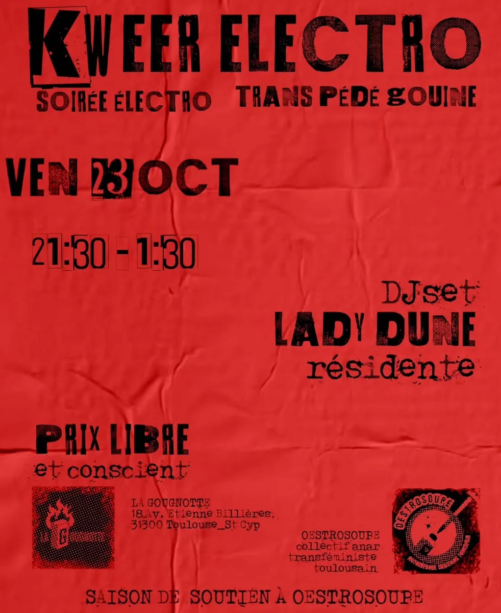 KWEER ELECTRO Party - TRANS PÉDÉ BOUINE