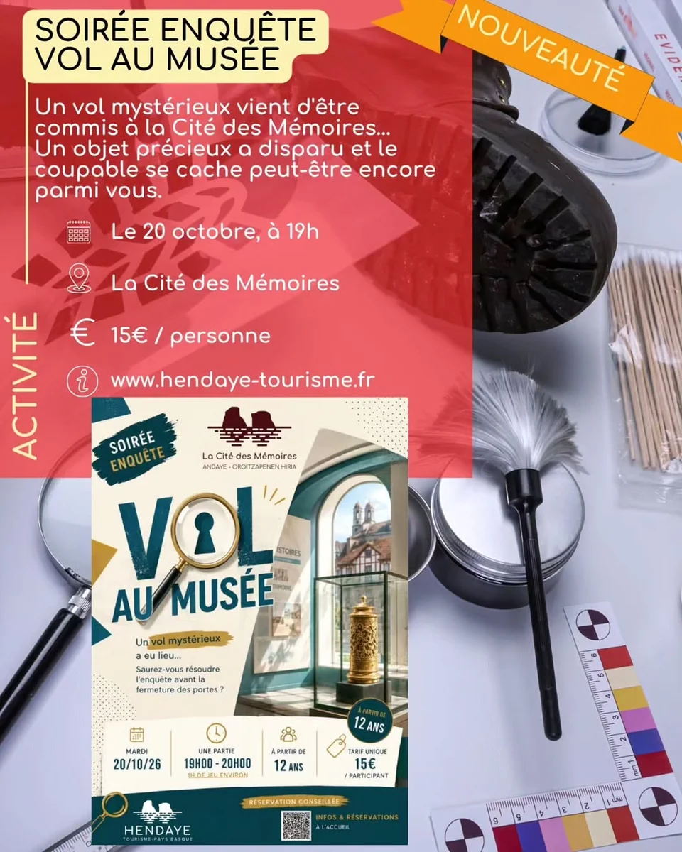 Mystery Evening: Theft at the Museum at Cité des Mémoires