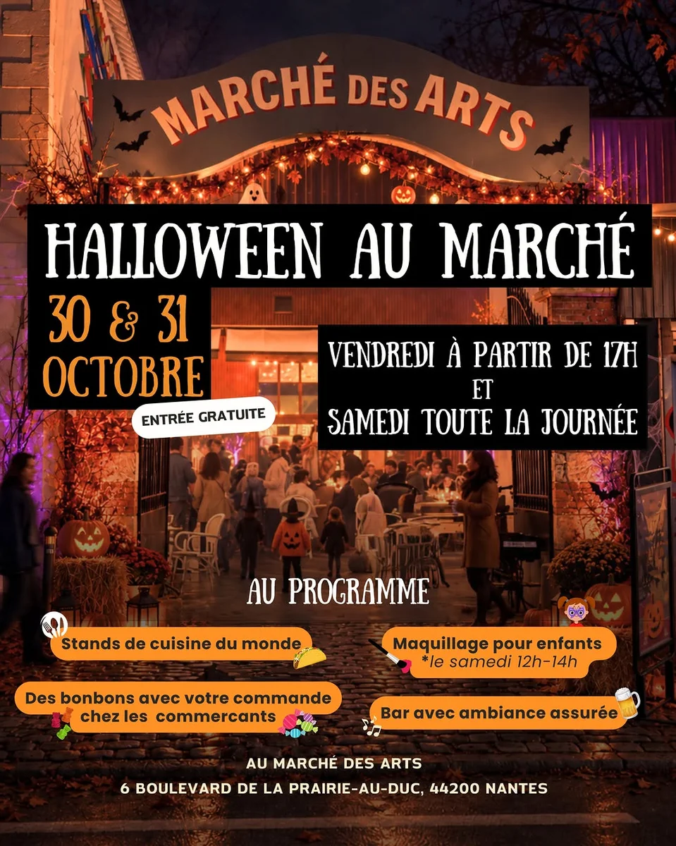 Halloween au Marché des Arts — Samedi 31 octobre