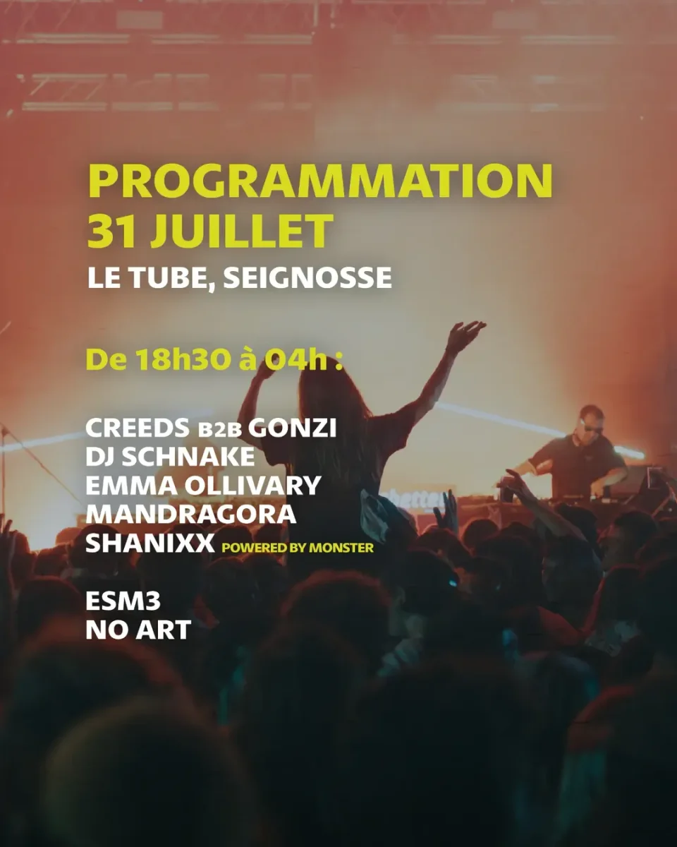 Little Festival 2026 — Vendredi 31 juillet : CREEDS B2B GONZI, DJ SCHNAKE, EMMA OLLIVARY & plus