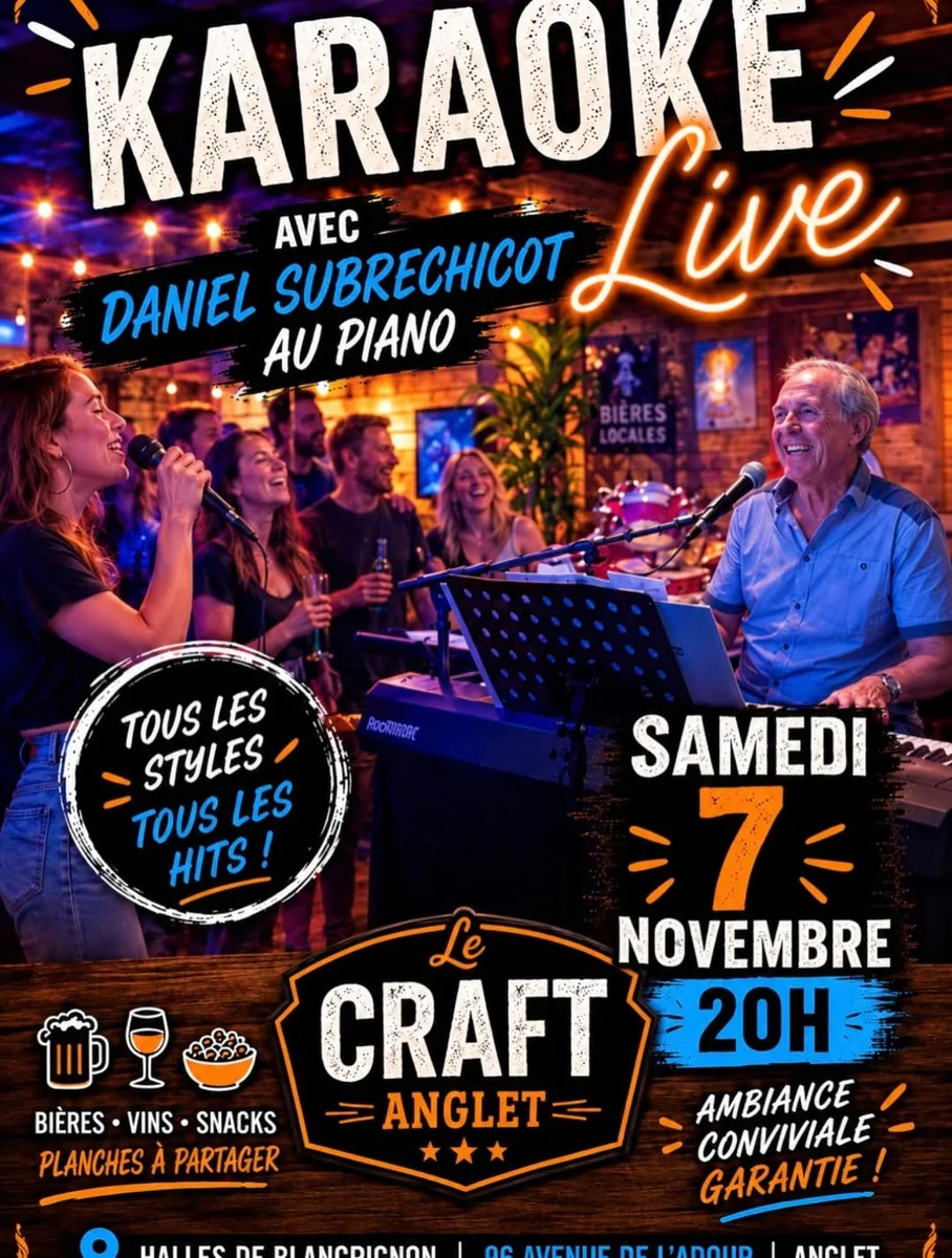 Karaoké Live avec Daniel Subrechicot au piano