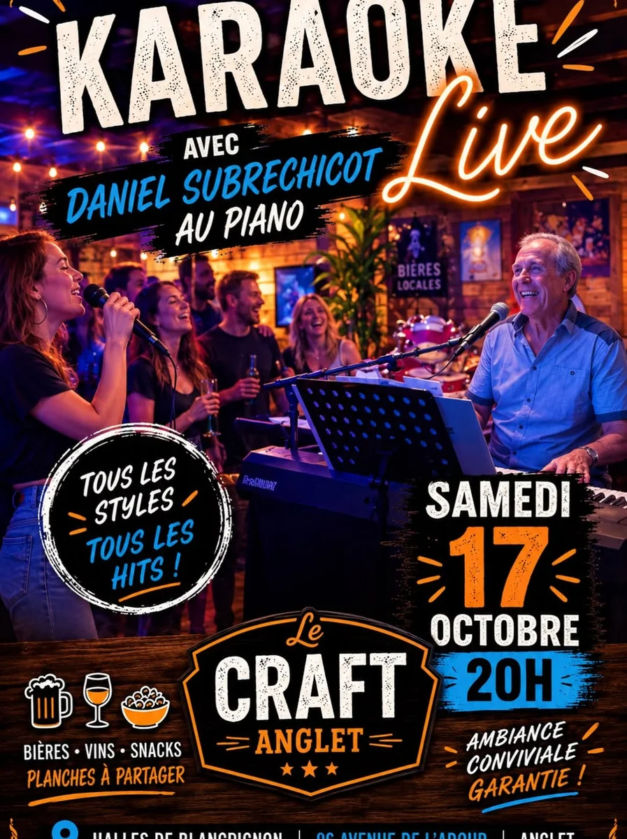 Karaoké live avec Daniel Subrechicot