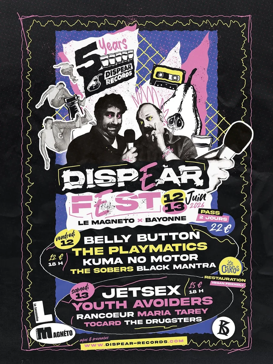 Dispear Fest 2026 (12–13 juin) au Magneto, Bayonne