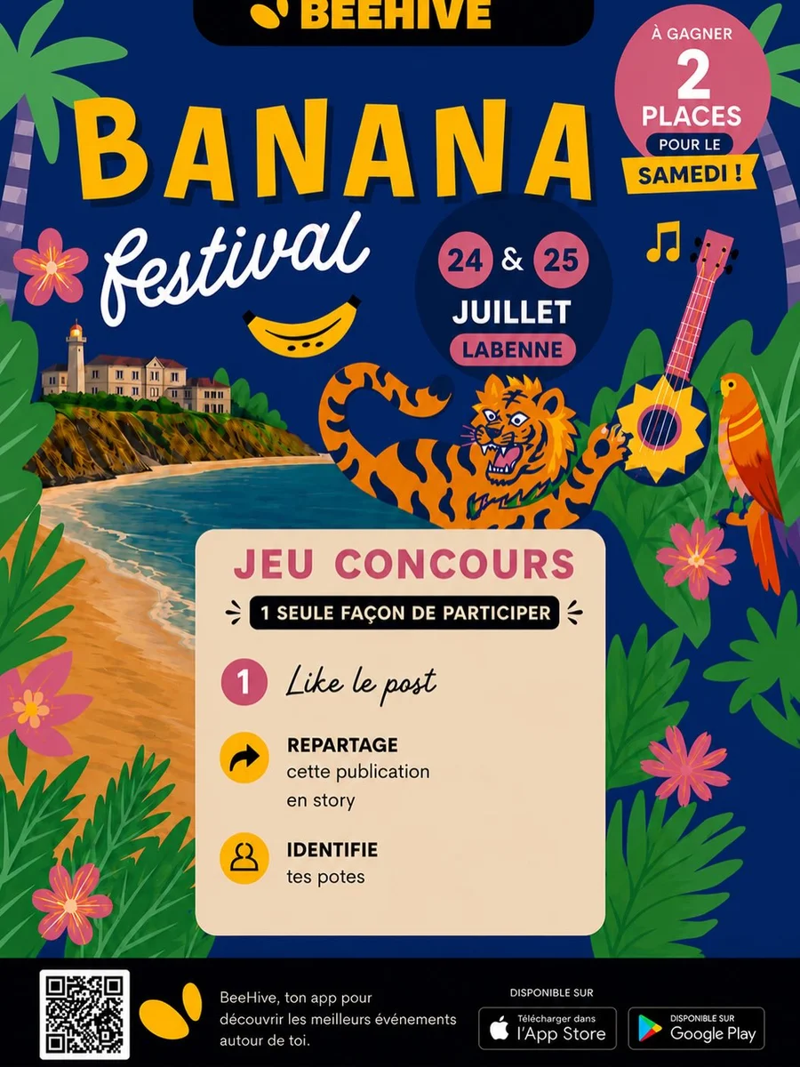 Banana Festival 2026 à Labenne (samedi 25 juillet)