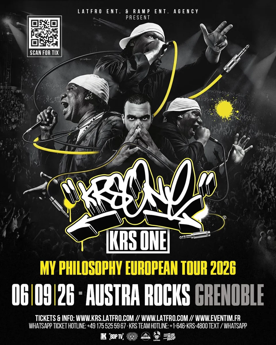 KRS-One – My Philosophy European Tour 2026 en Austra Rocks (Grenoble)
