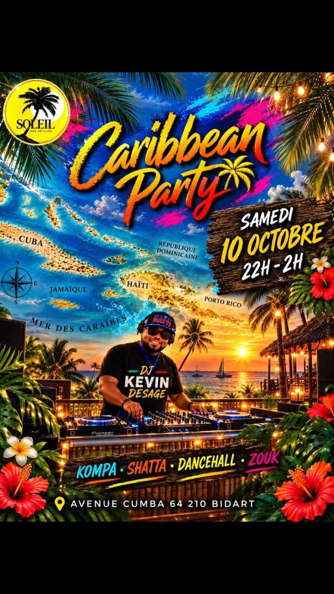 Soirée Caribéenne avec DJ Kevin Desage
