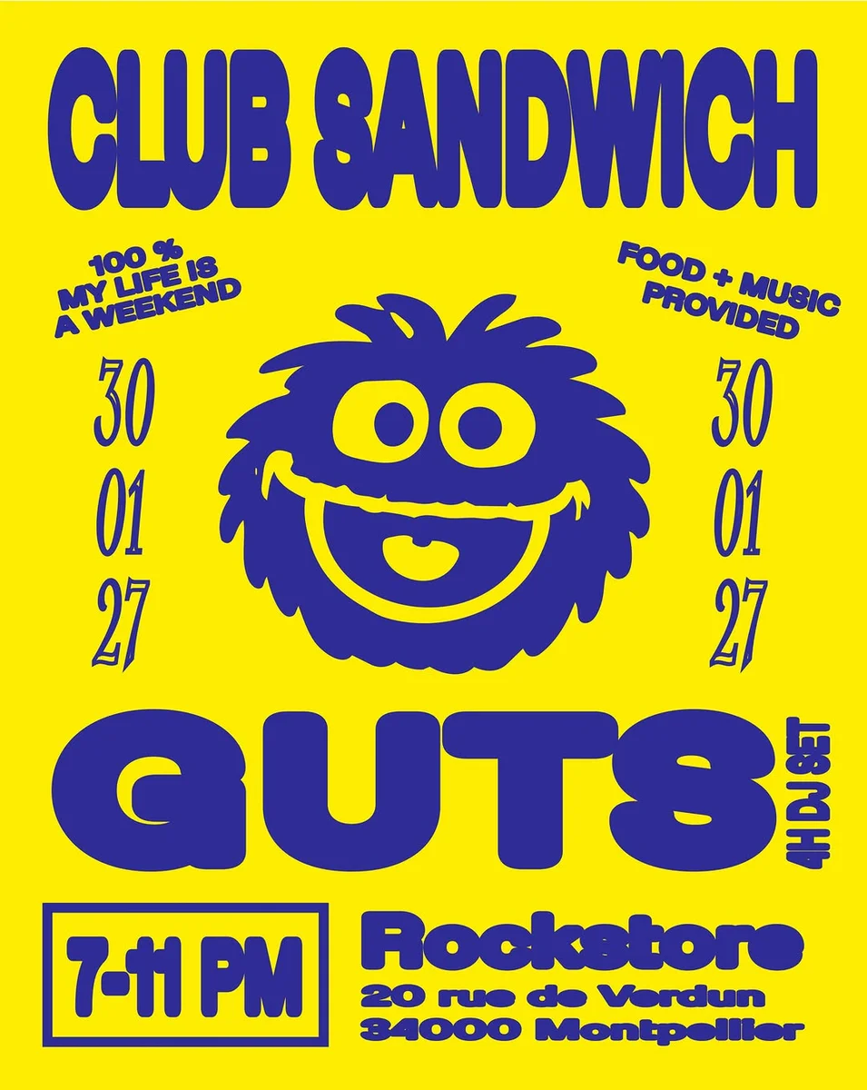 GUTS — Noche Club Sandwich en Rockstore