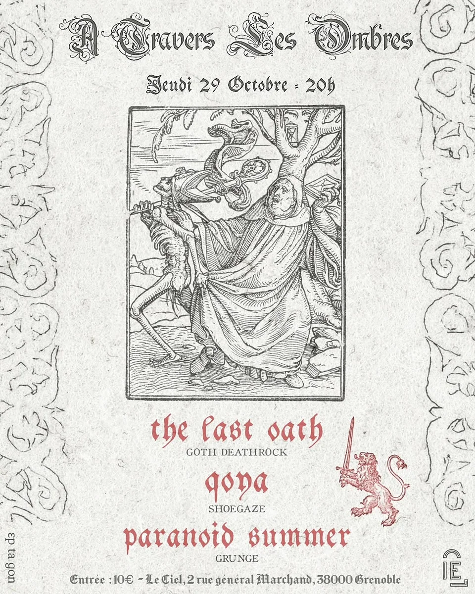 À Travers Les Ombres : Soirée Goth Deathrock & Grunge
