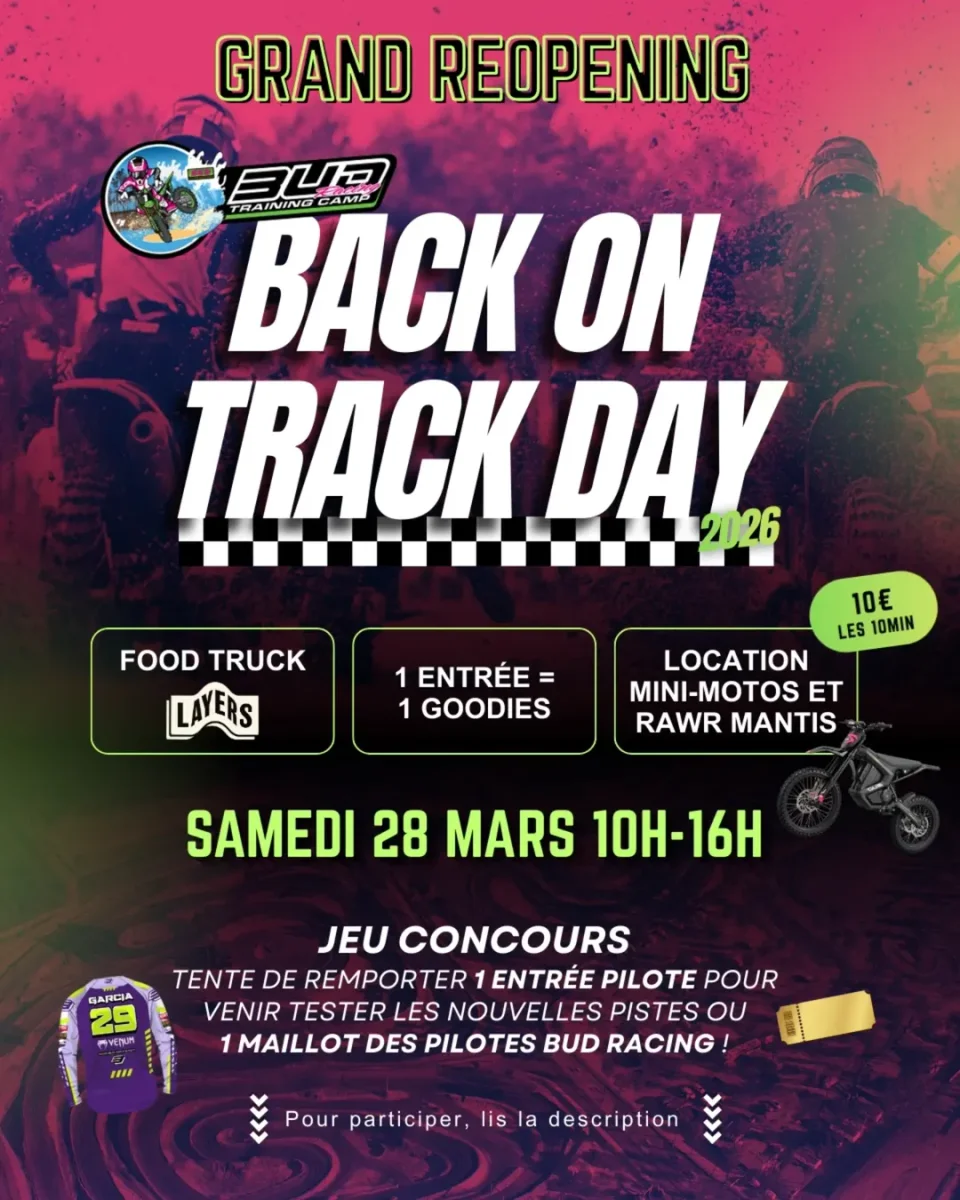 Back On Track Day – grande réouverture du Bud Racing Training Camp