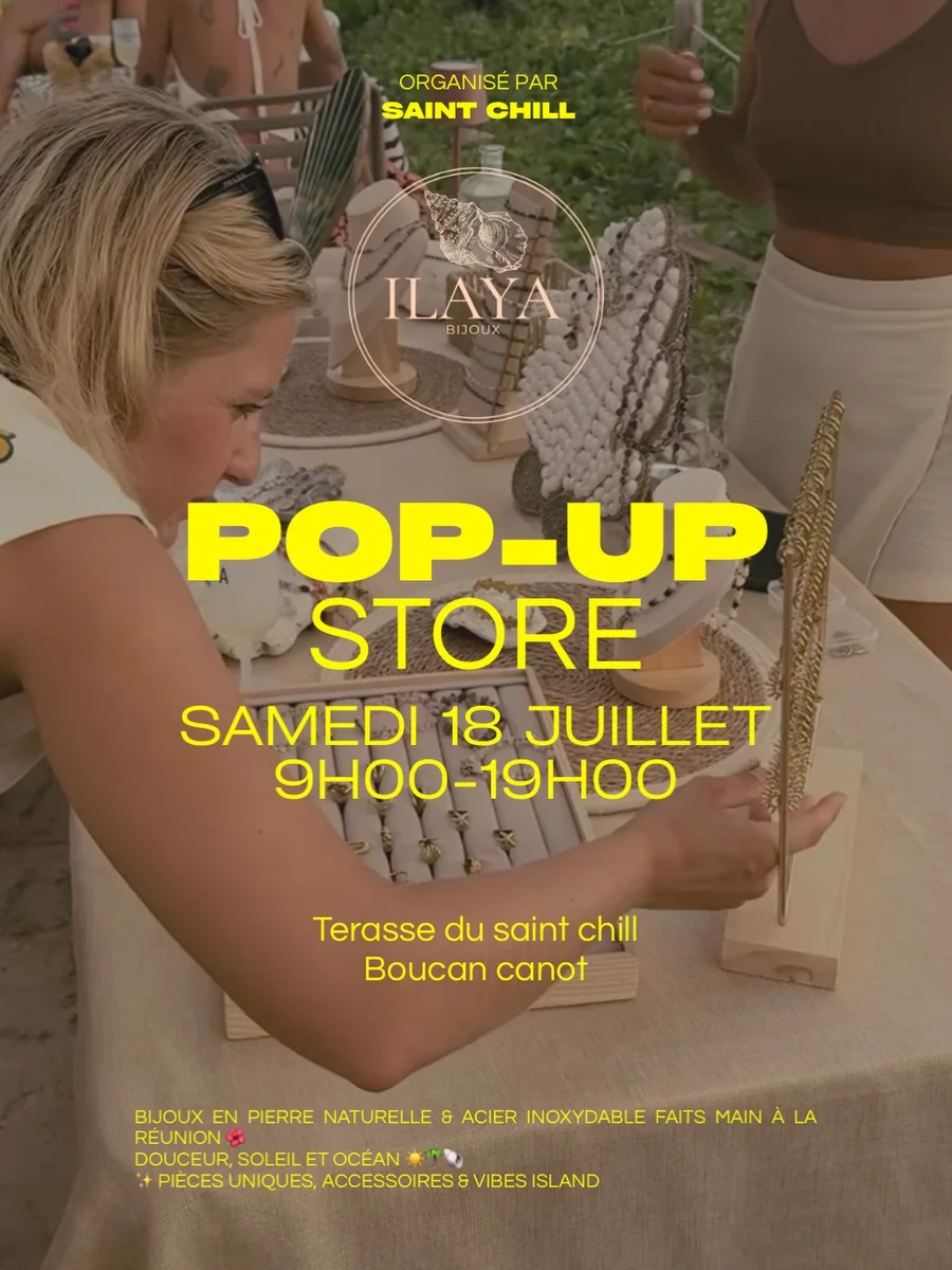 Pop-up store Ilaya Bijoux – Créations uniques en pierre naturelle et acier