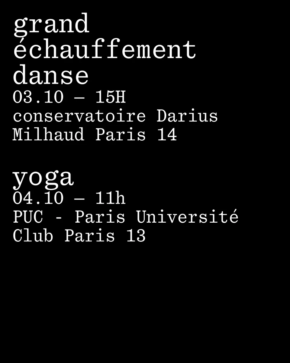 Atelier yoga dans le cadre de Silence