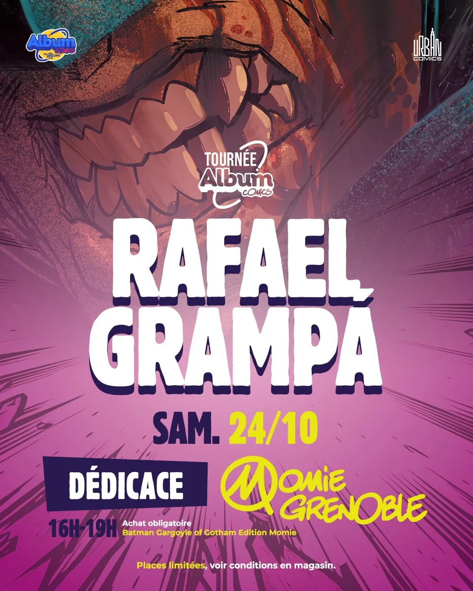 Sesión de firmas de Rafael Grampá en Momie Grenoble