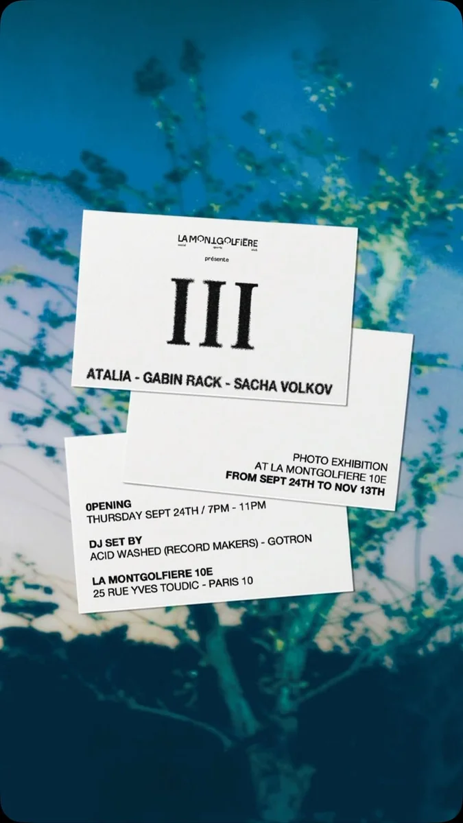 Photography Exhibition « III » — Opening