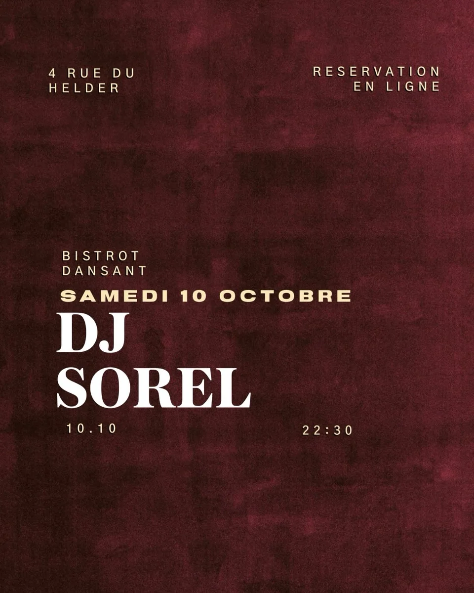 Soirée DJ avec Sorel