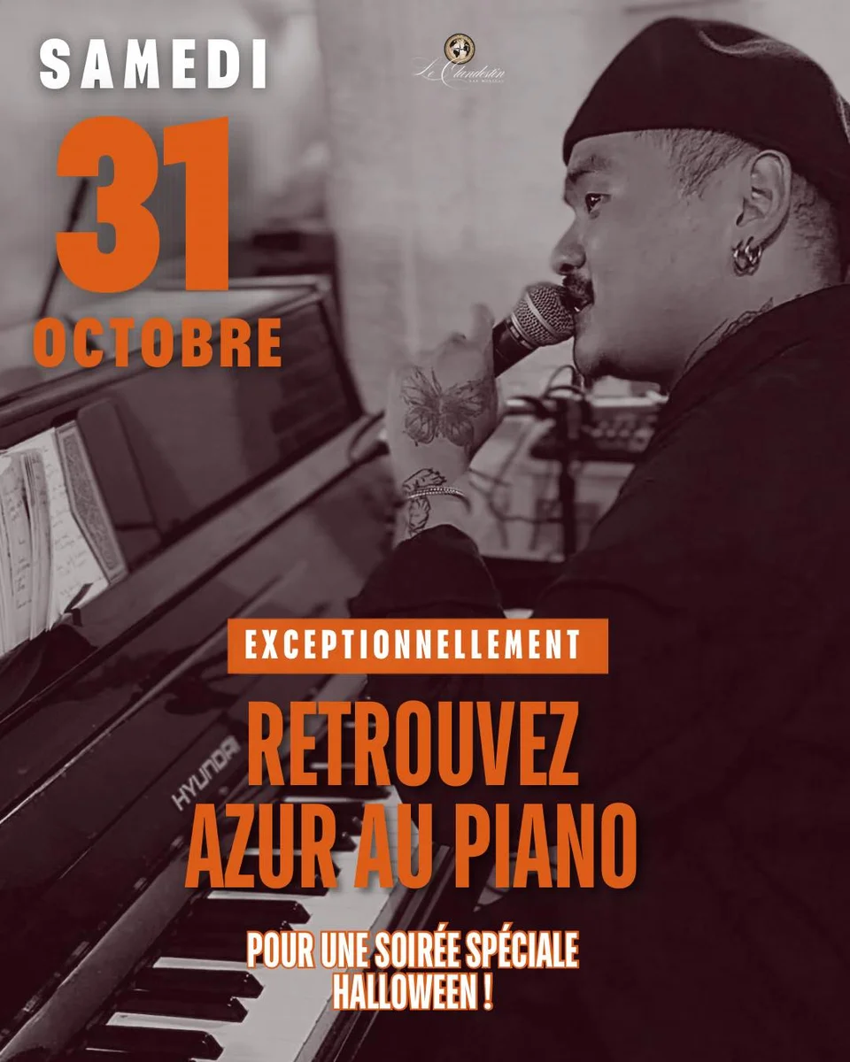 Azur au piano : Soirée spéciale Halloween au Clandestin