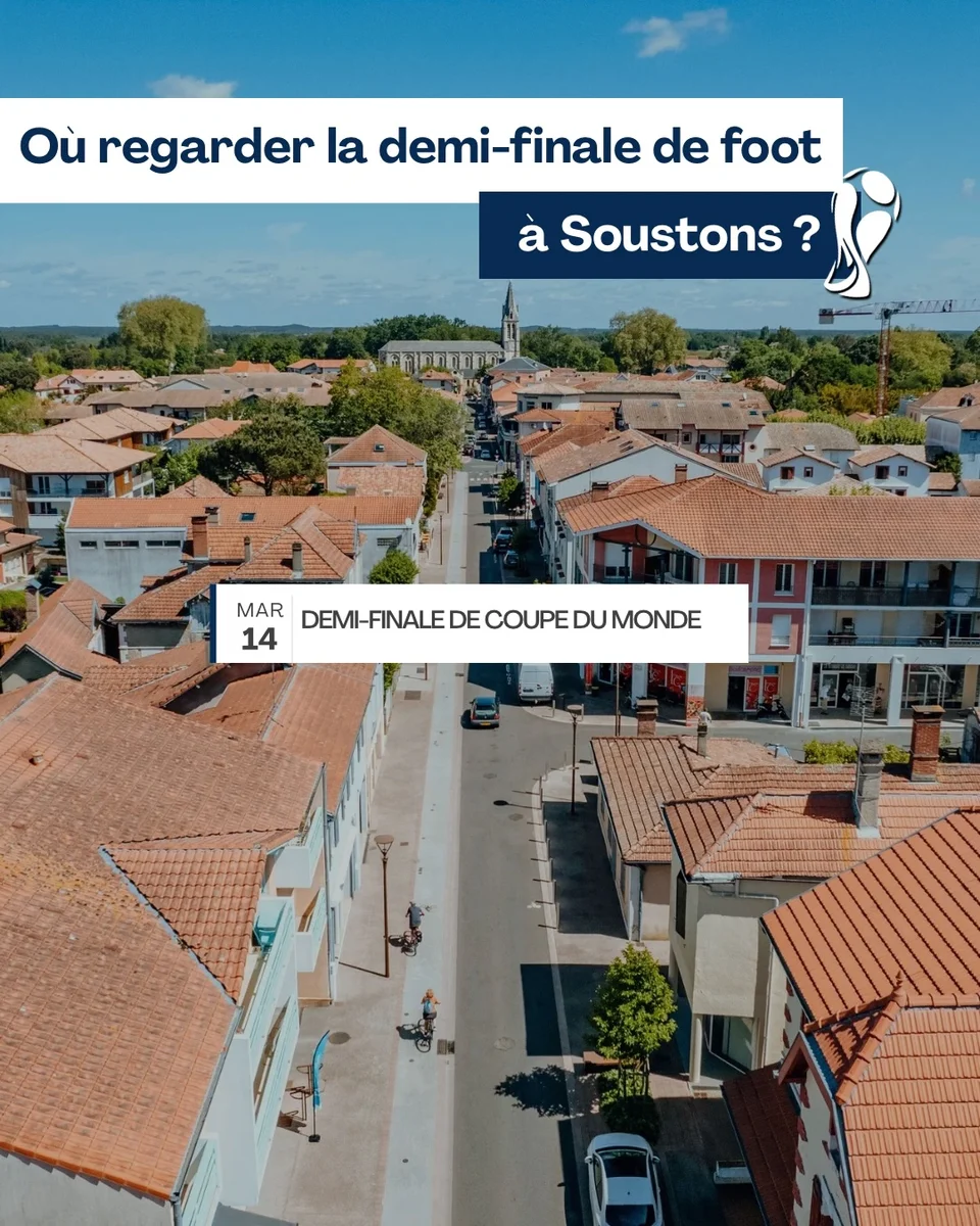 Soirée football : Demi-finale de la Coupe du Monde sur écran géant aux Arènes de Soustons
