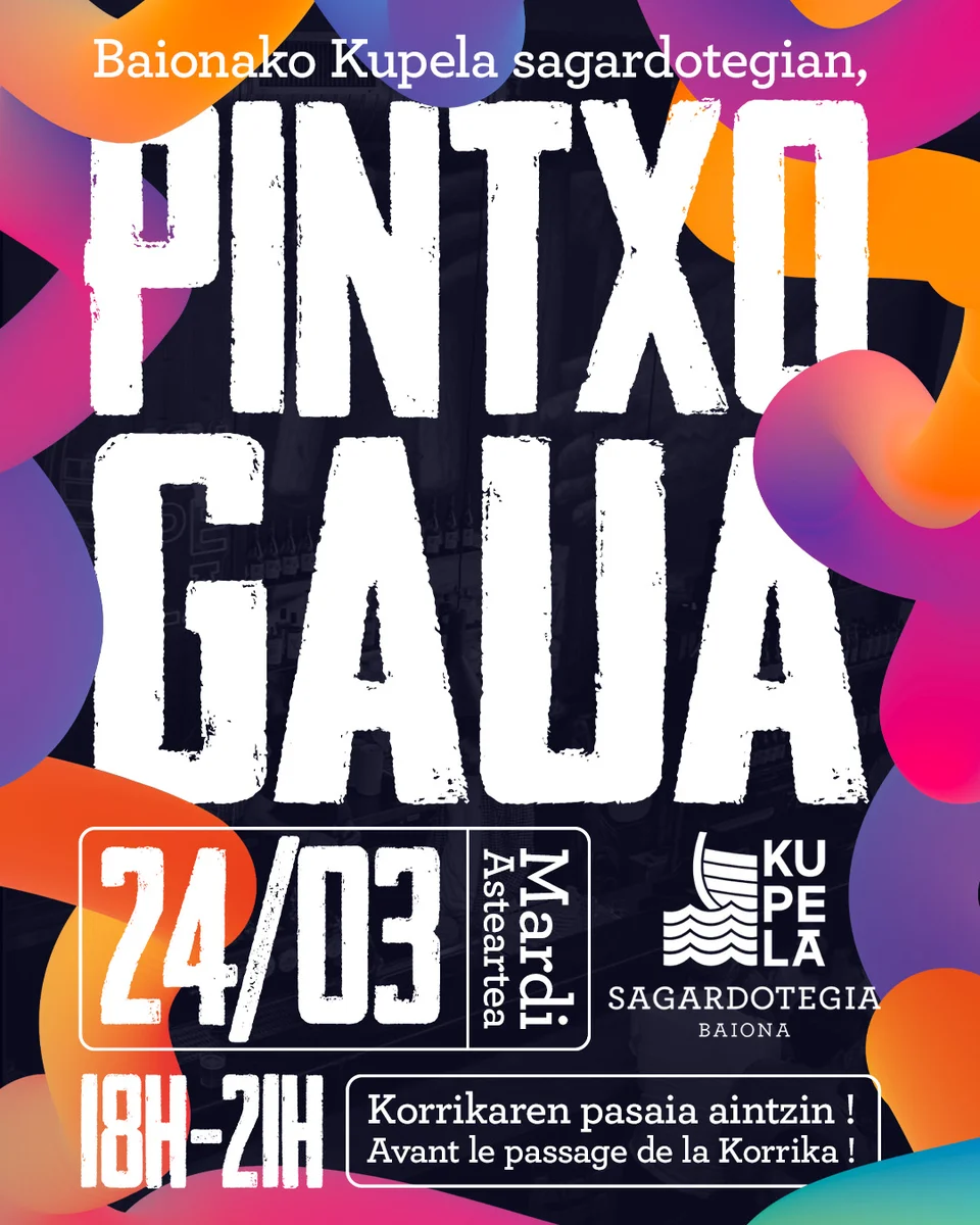 Pintxo Gaua spéciale Korrika à Kupela (Bayonne)