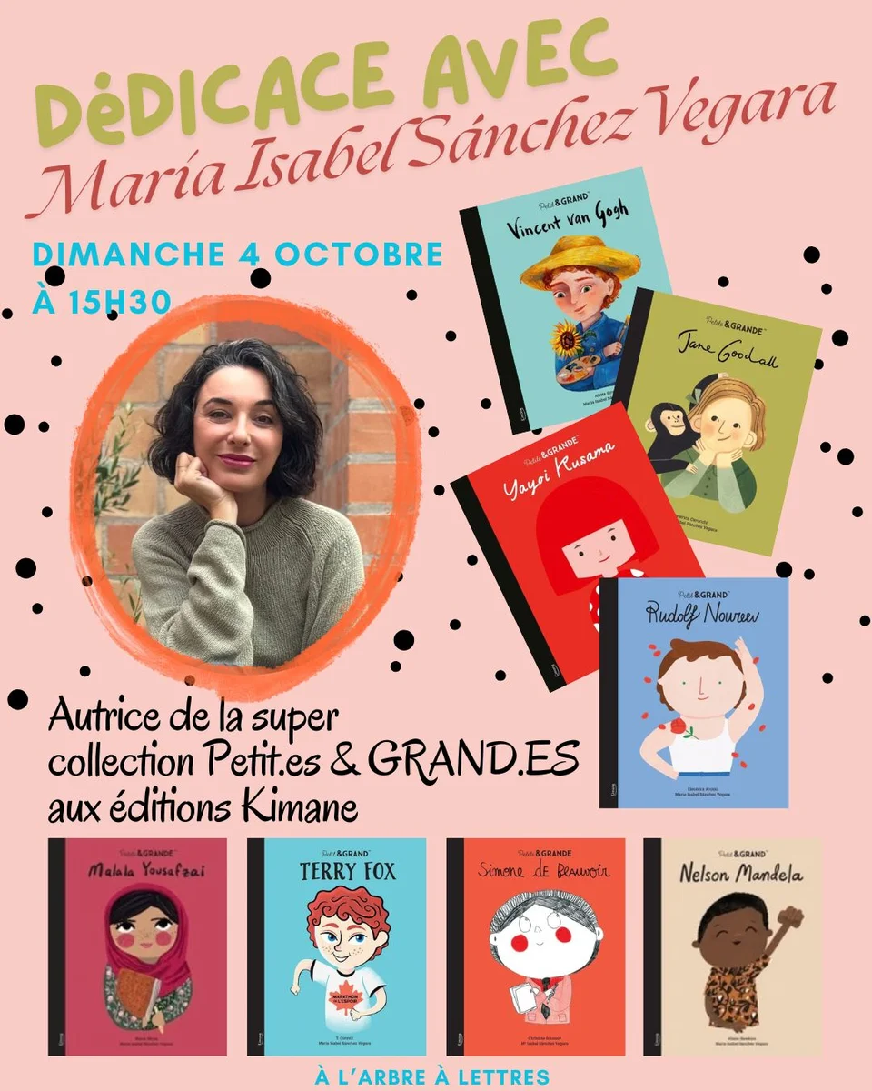 Dédicace avec María Isabel Sánchez Vegara
