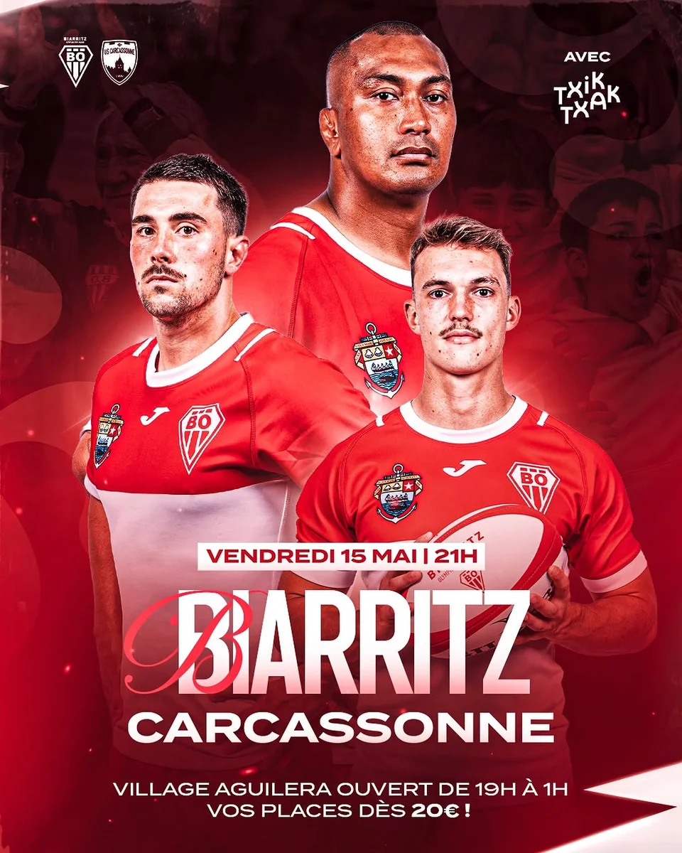 Biarritz vs Carcassonne à Aguiléra (match)