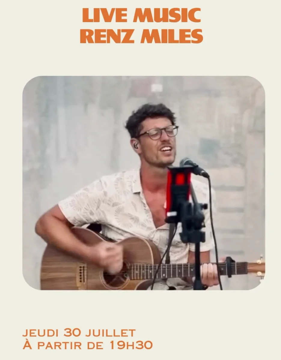 Soirée live avec Renz Miles - Pop/Variété à La Centrale Hossegor