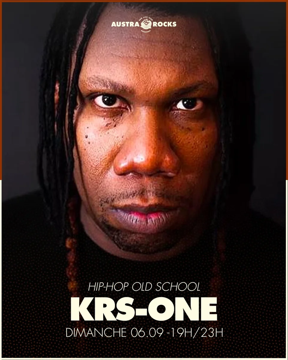 KRS-ONE en concierto de hip-hop old school en Grenoble