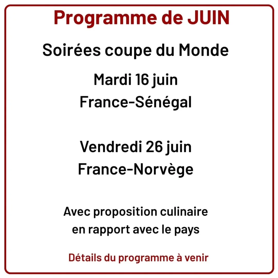 Soirée Coupe du Monde : France–Sénégal