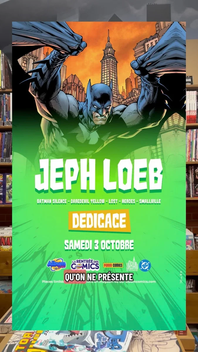 Dédicace de @jephloeb3 pour Batman Silence Tome 2