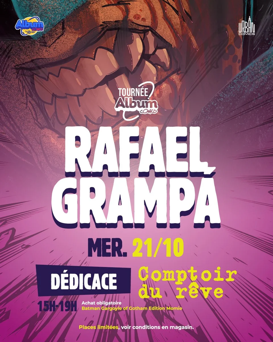 Rafael Grampá signing session at Comptoir du Rêve