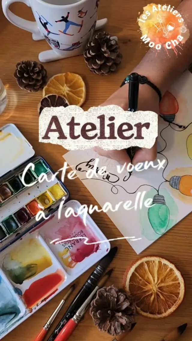 Taller de tarjetas de felicitación en acuarela