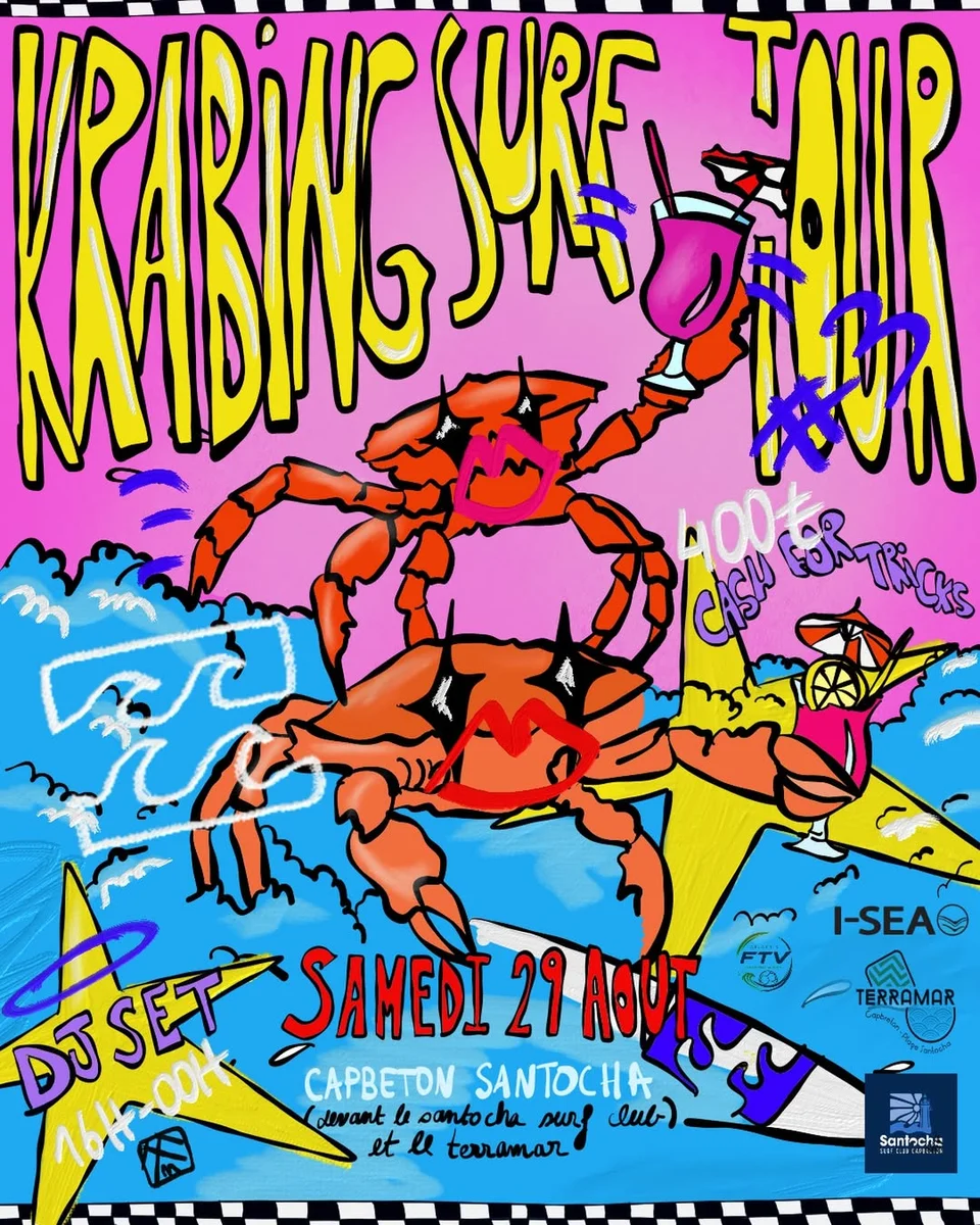 KRABING SURF TOUR #3 — Soirée Surf & Musique